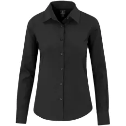 Ladies Long Sleeve Sycamore Shirt Black Front